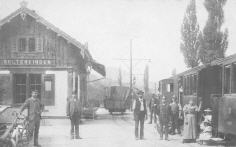 Bahnhof Gelterkinden um 1899.