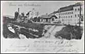 Bahnhof Gelterkinden um 1898/99 auf einer der zahlreichen Postkartenaufnahmen.